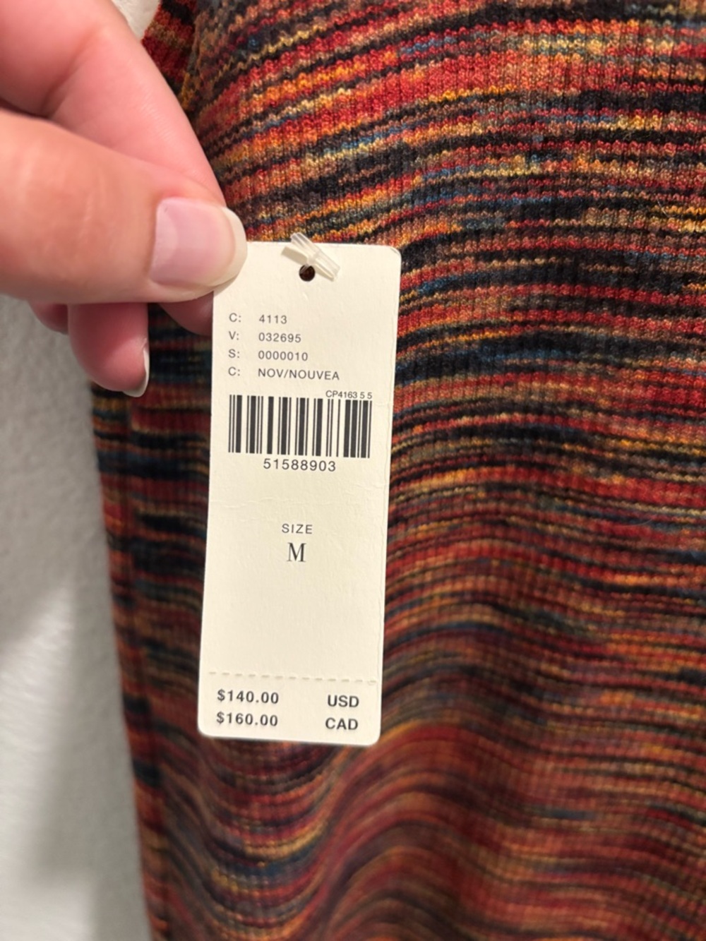 NWT Anthropologie Tami Ribbed Knit Sleeveless Tunic Dress, size M - Picture 7 of 8
